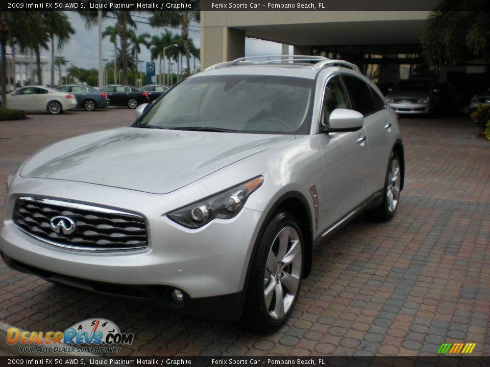 2009 Infiniti FX 50 AWD S Liquid Platinum Metallic / Graphite Photo #10