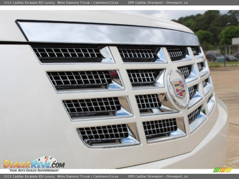 2013 Cadillac Escalade ESV Luxury White Diamond Tricoat / Cashmere/Cocoa Photo #9