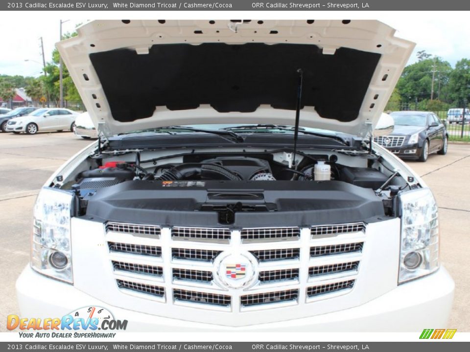 2013 Cadillac Escalade ESV Luxury White Diamond Tricoat / Cashmere/Cocoa Photo #10