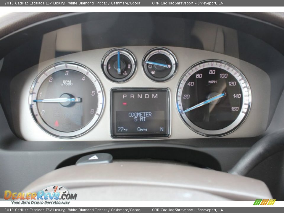 2013 Cadillac Escalade ESV Luxury White Diamond Tricoat / Cashmere/Cocoa Photo #13
