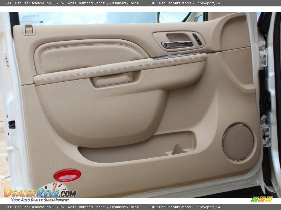 2013 Cadillac Escalade ESV Luxury White Diamond Tricoat / Cashmere/Cocoa Photo #15