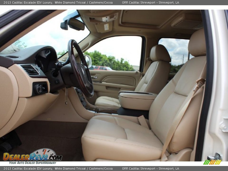 2013 Cadillac Escalade ESV Luxury White Diamond Tricoat / Cashmere/Cocoa Photo #16