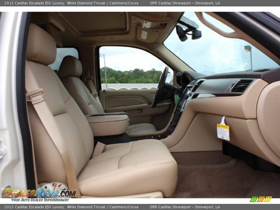 2013 Cadillac Escalade ESV Luxury White Diamond Tricoat / Cashmere/Cocoa Photo #18