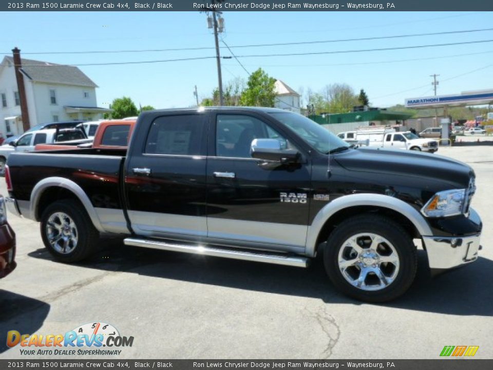 2013 Ram 1500 Laramie Crew Cab 4x4 Black / Black Photo #5
