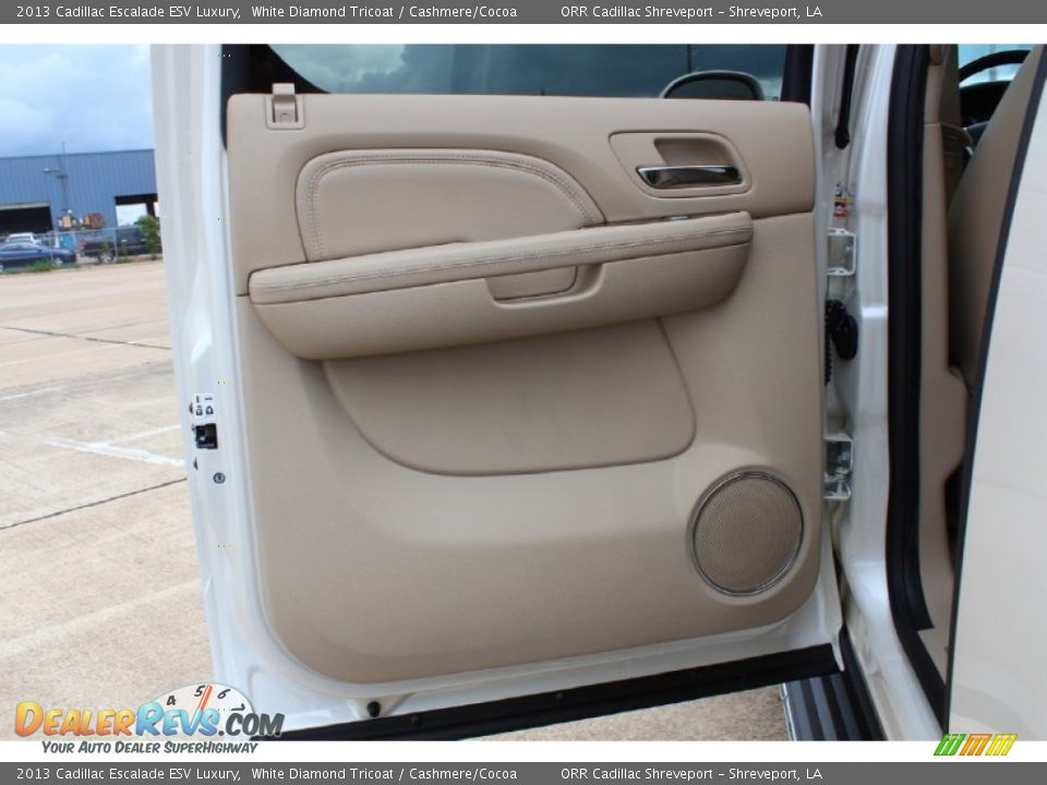 2013 Cadillac Escalade ESV Luxury White Diamond Tricoat / Cashmere/Cocoa Photo #19