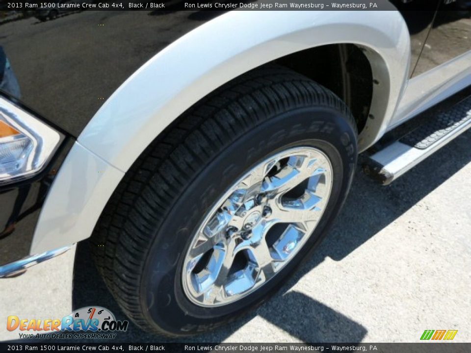 2013 Ram 1500 Laramie Crew Cab 4x4 Black / Black Photo #8
