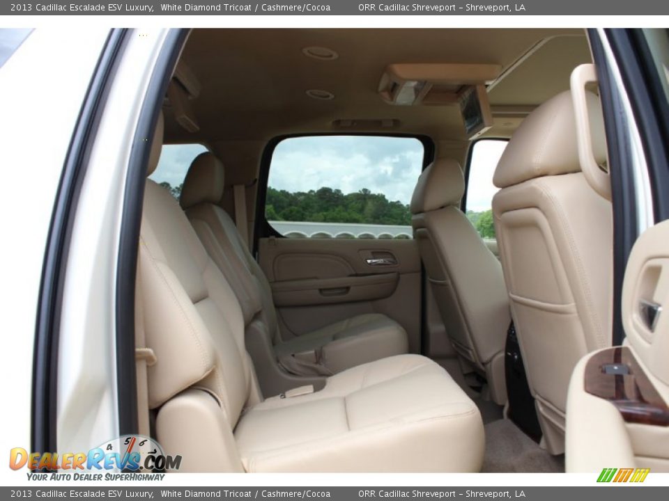 2013 Cadillac Escalade ESV Luxury White Diamond Tricoat / Cashmere/Cocoa Photo #22