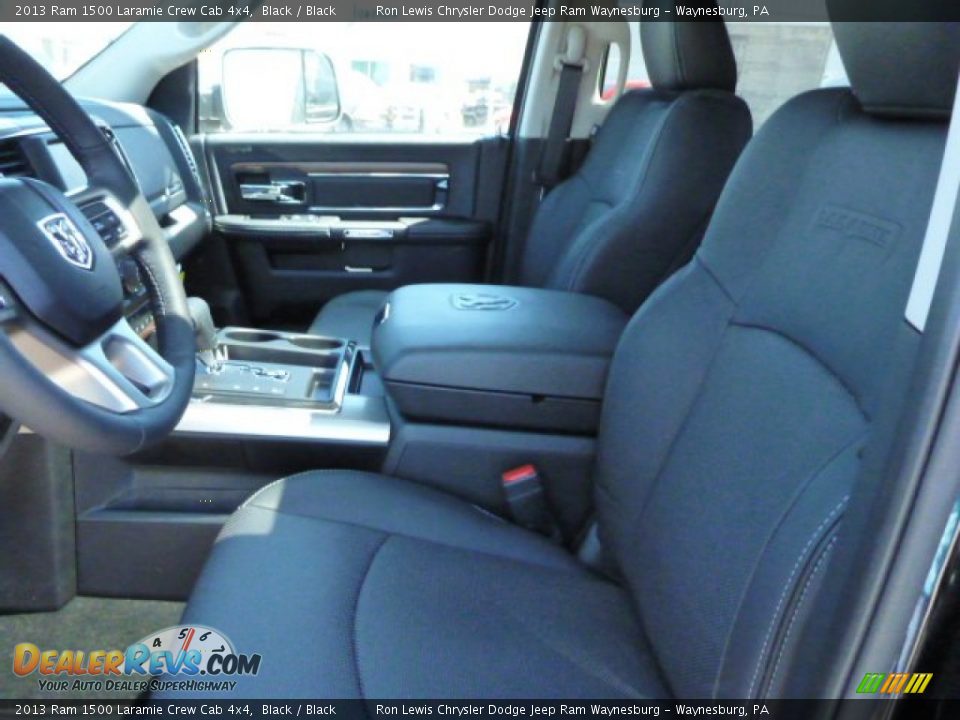 2013 Ram 1500 Laramie Crew Cab 4x4 Black / Black Photo #9
