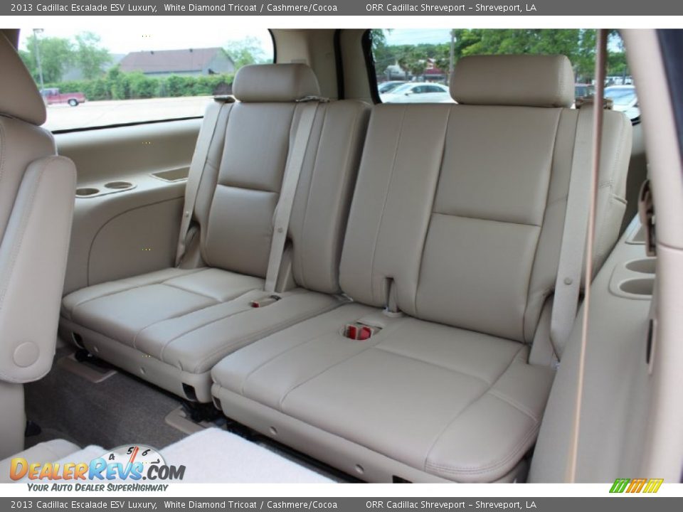 2013 Cadillac Escalade ESV Luxury White Diamond Tricoat / Cashmere/Cocoa Photo #23