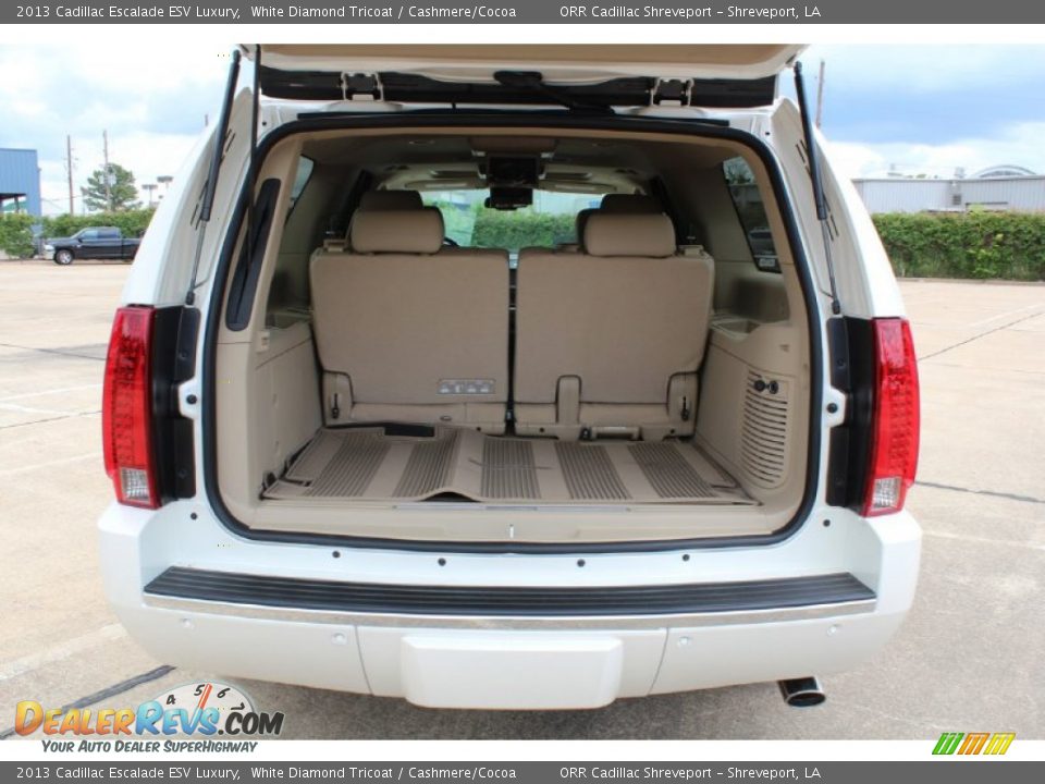2013 Cadillac Escalade ESV Luxury White Diamond Tricoat / Cashmere/Cocoa Photo #24