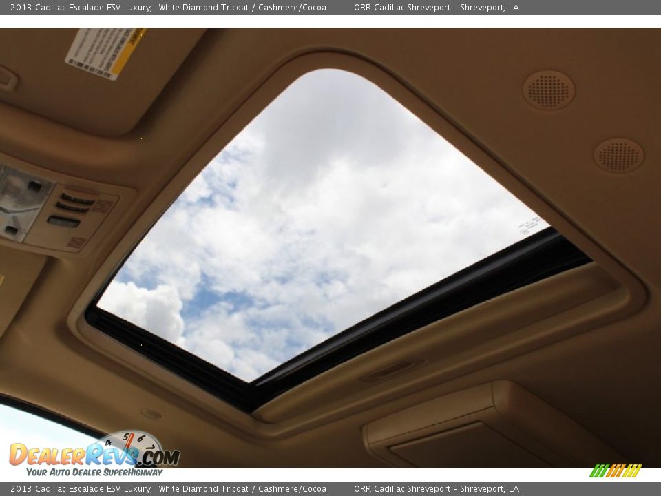 2013 Cadillac Escalade ESV Luxury White Diamond Tricoat / Cashmere/Cocoa Photo #26