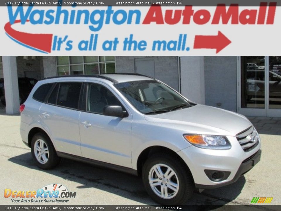 2012 Hyundai Santa Fe GLS AWD Moonstone Silver / Gray Photo #1