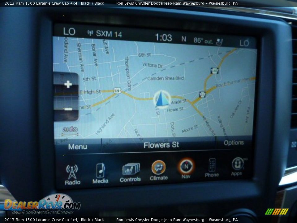 2013 Ram 1500 Laramie Crew Cab 4x4 Black / Black Photo #17