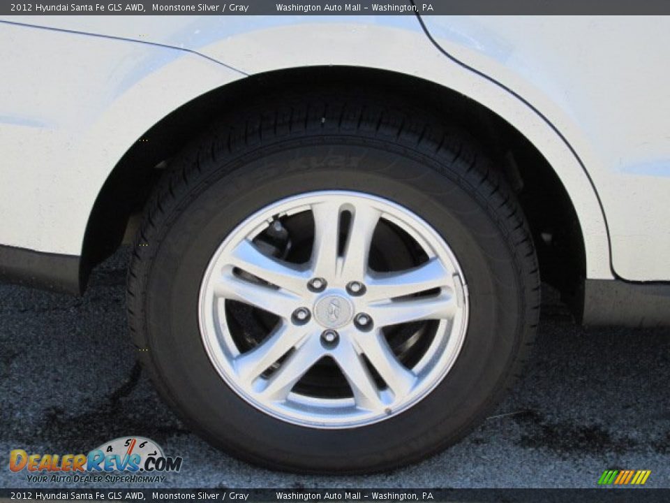 2012 Hyundai Santa Fe GLS AWD Moonstone Silver / Gray Photo #3