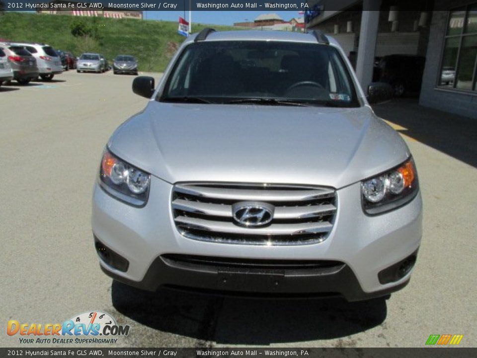 2012 Hyundai Santa Fe GLS AWD Moonstone Silver / Gray Photo #4