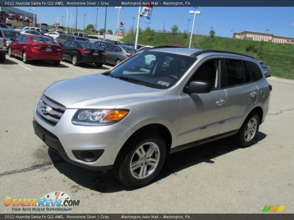 2012 Hyundai Santa Fe GLS AWD Moonstone Silver / Gray Photo #5