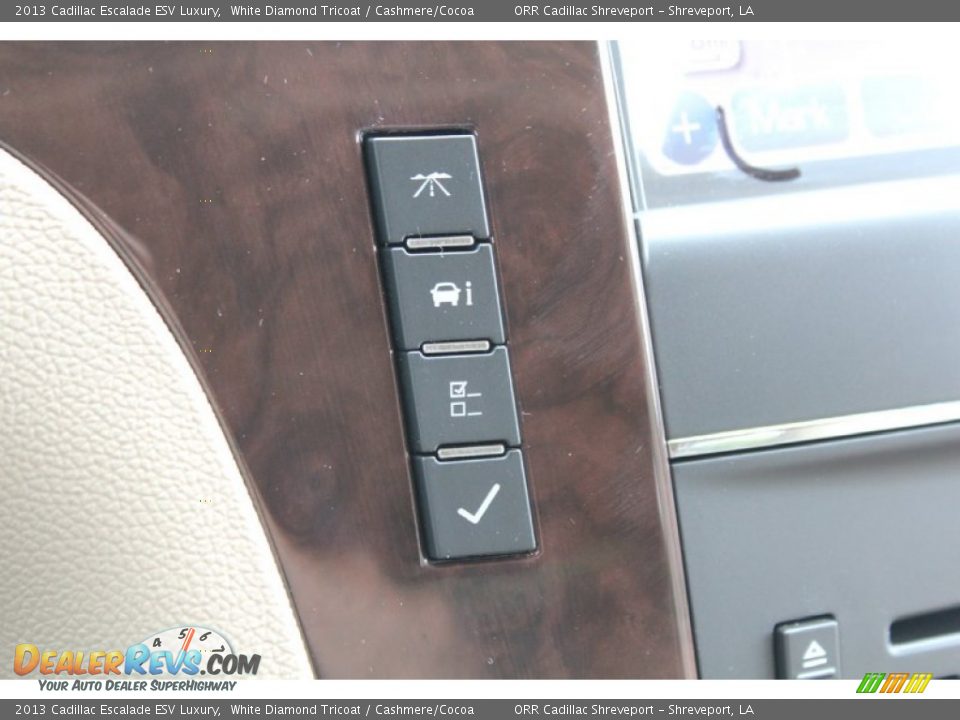 2013 Cadillac Escalade ESV Luxury White Diamond Tricoat / Cashmere/Cocoa Photo #32