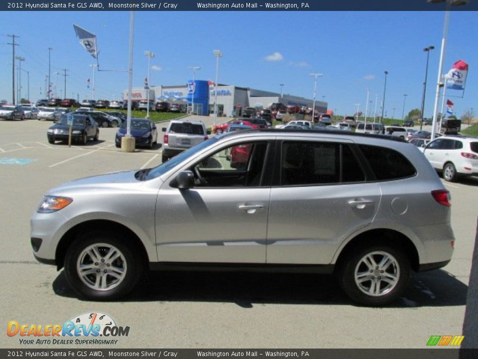 2012 Hyundai Santa Fe GLS AWD Moonstone Silver / Gray Photo #6