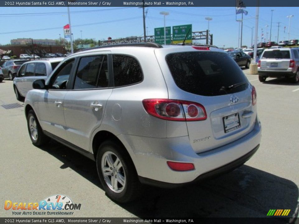 2012 Hyundai Santa Fe GLS AWD Moonstone Silver / Gray Photo #7