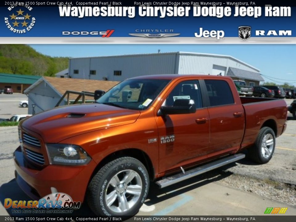 2013 Ram 1500 Sport Crew Cab 4x4 Copperhead Pearl / Black Photo #1