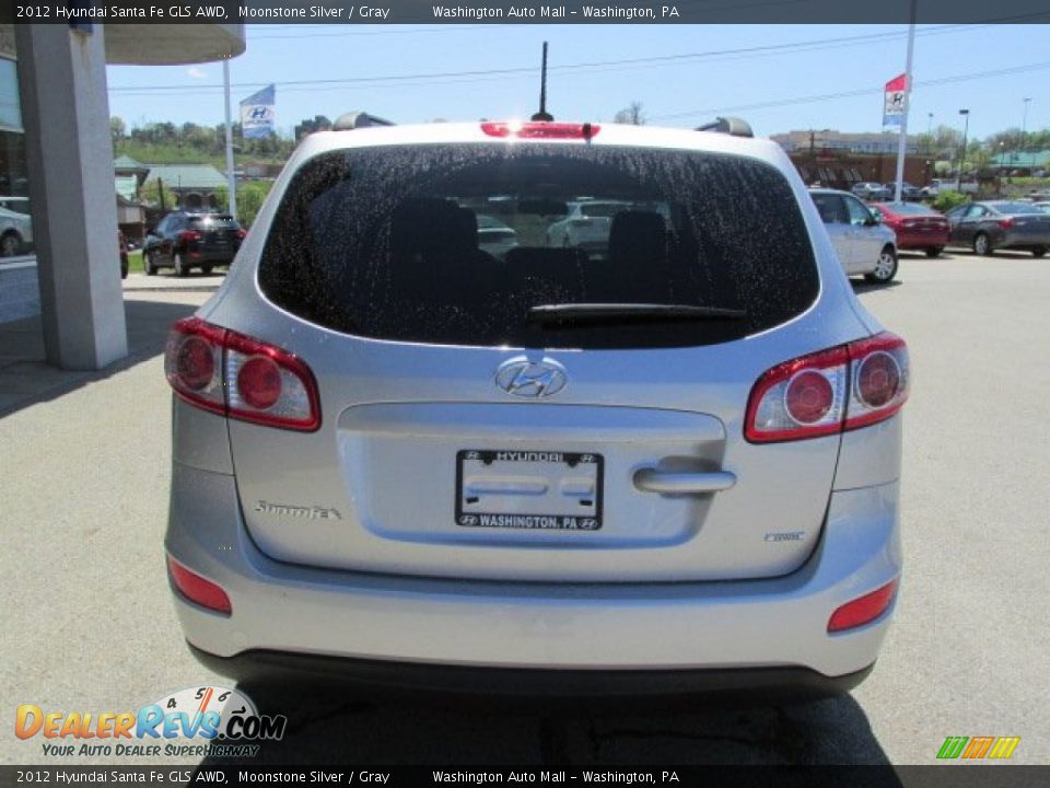 2012 Hyundai Santa Fe GLS AWD Moonstone Silver / Gray Photo #8