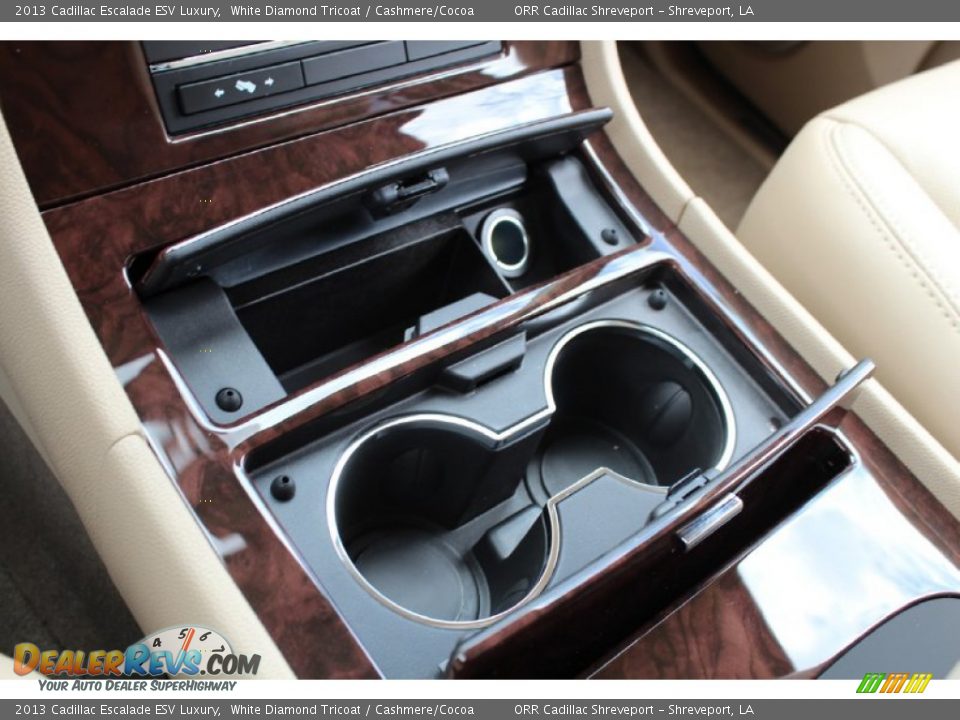 2013 Cadillac Escalade ESV Luxury White Diamond Tricoat / Cashmere/Cocoa Photo #34