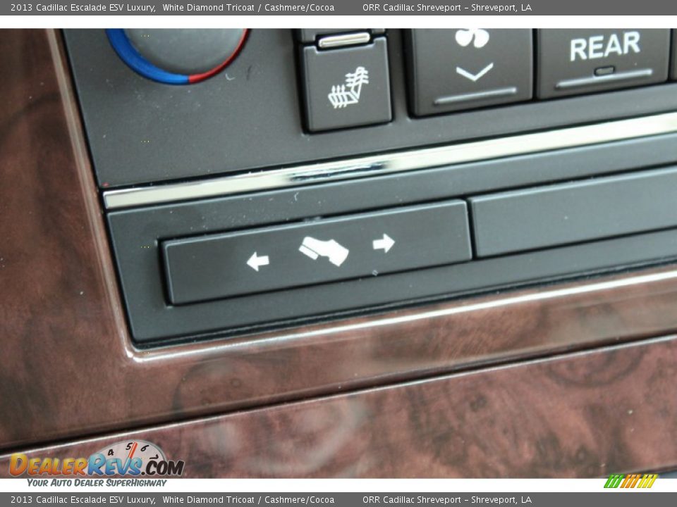 2013 Cadillac Escalade ESV Luxury White Diamond Tricoat / Cashmere/Cocoa Photo #35