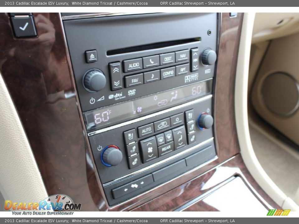 2013 Cadillac Escalade ESV Luxury White Diamond Tricoat / Cashmere/Cocoa Photo #36