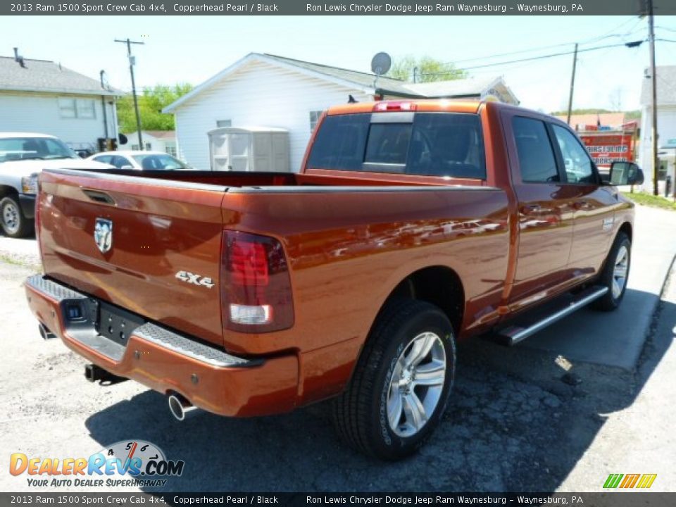 2013 Ram 1500 Sport Crew Cab 4x4 Copperhead Pearl / Black Photo #5