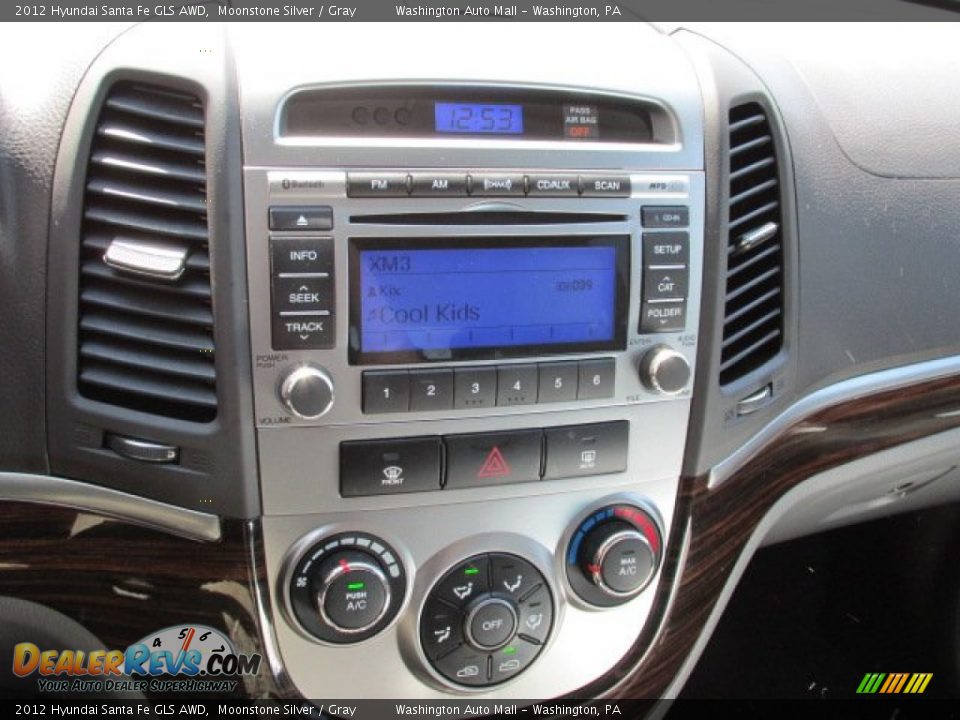2012 Hyundai Santa Fe GLS AWD Moonstone Silver / Gray Photo #13