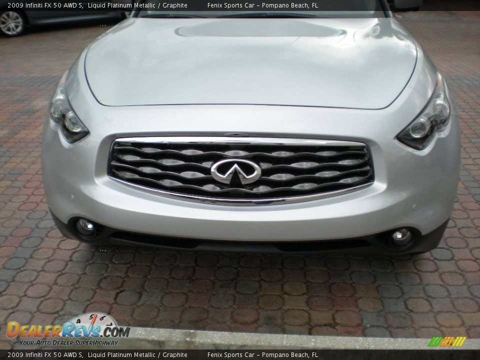 2009 Infiniti FX 50 AWD S Liquid Platinum Metallic / Graphite Photo #12