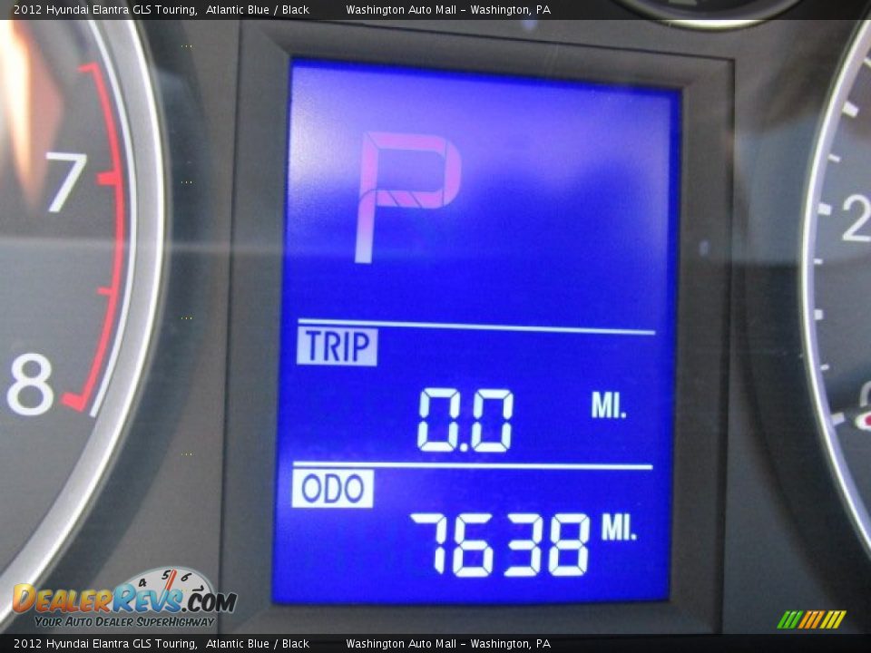 2012 Hyundai Elantra GLS Touring Atlantic Blue / Black Photo #20