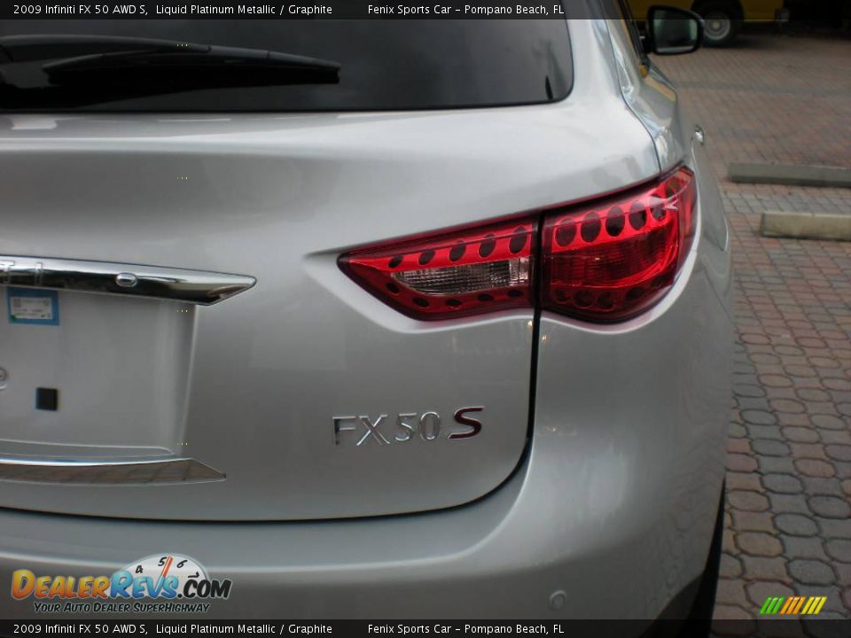 2009 Infiniti FX 50 AWD S Liquid Platinum Metallic / Graphite Photo #13