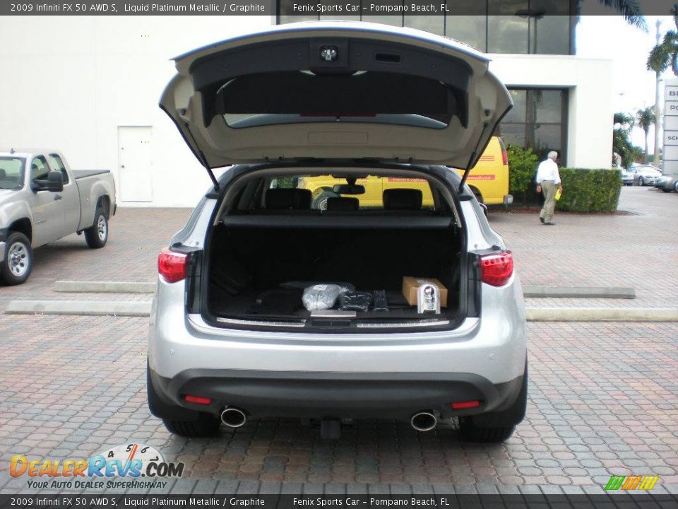 2009 Infiniti FX 50 AWD S Liquid Platinum Metallic / Graphite Photo #14