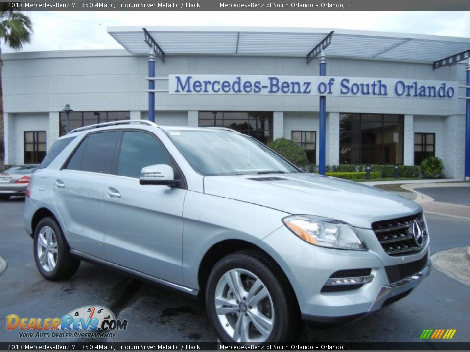 2013 Mercedes-Benz ML 350 4Matic Iridium Silver Metallic / Black Photo #1