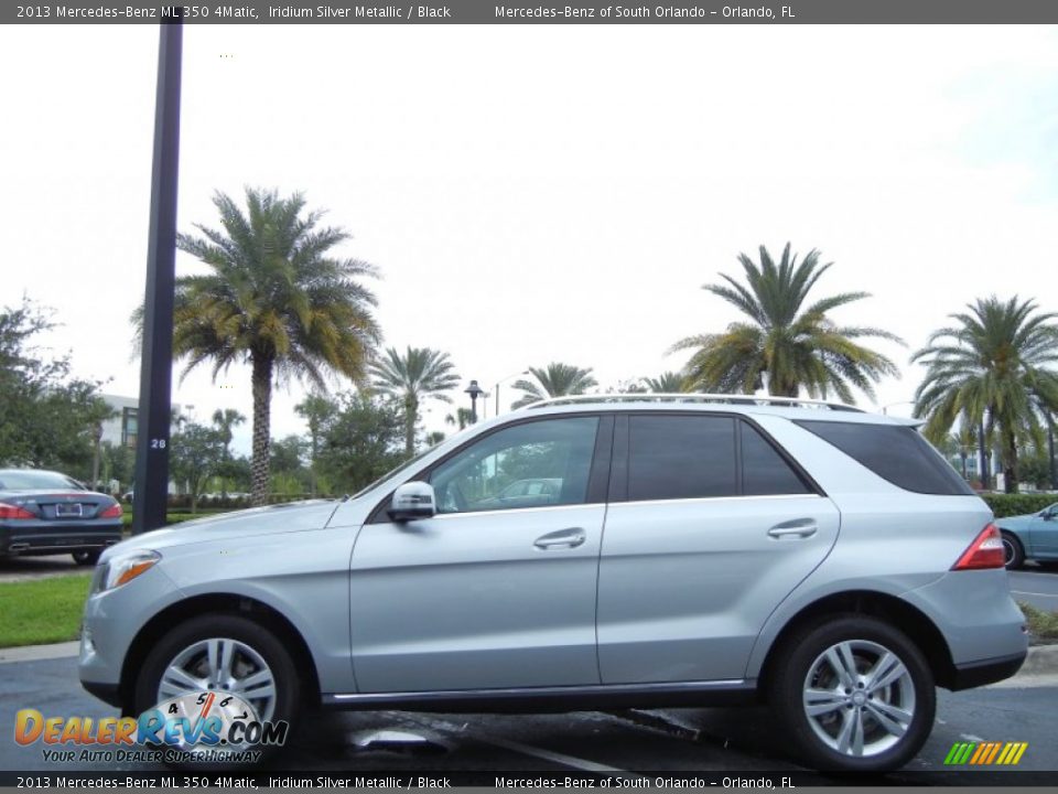 2013 Mercedes-Benz ML 350 4Matic Iridium Silver Metallic / Black Photo #2