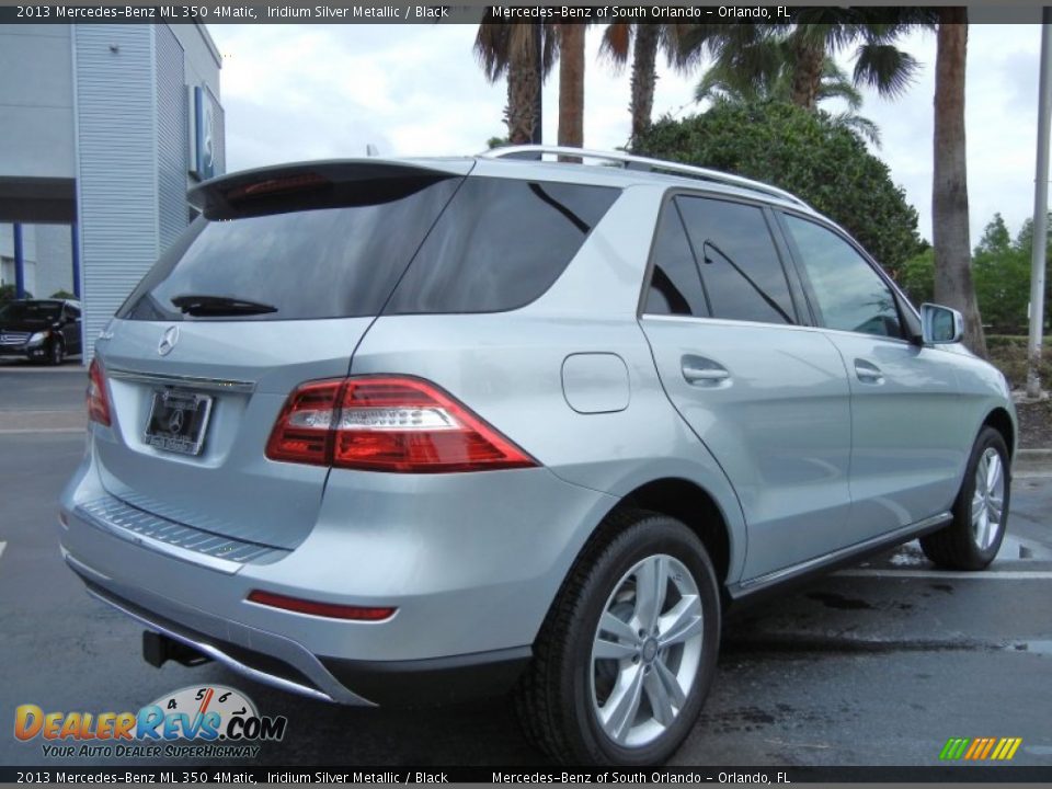 2013 Mercedes-Benz ML 350 4Matic Iridium Silver Metallic / Black Photo #3