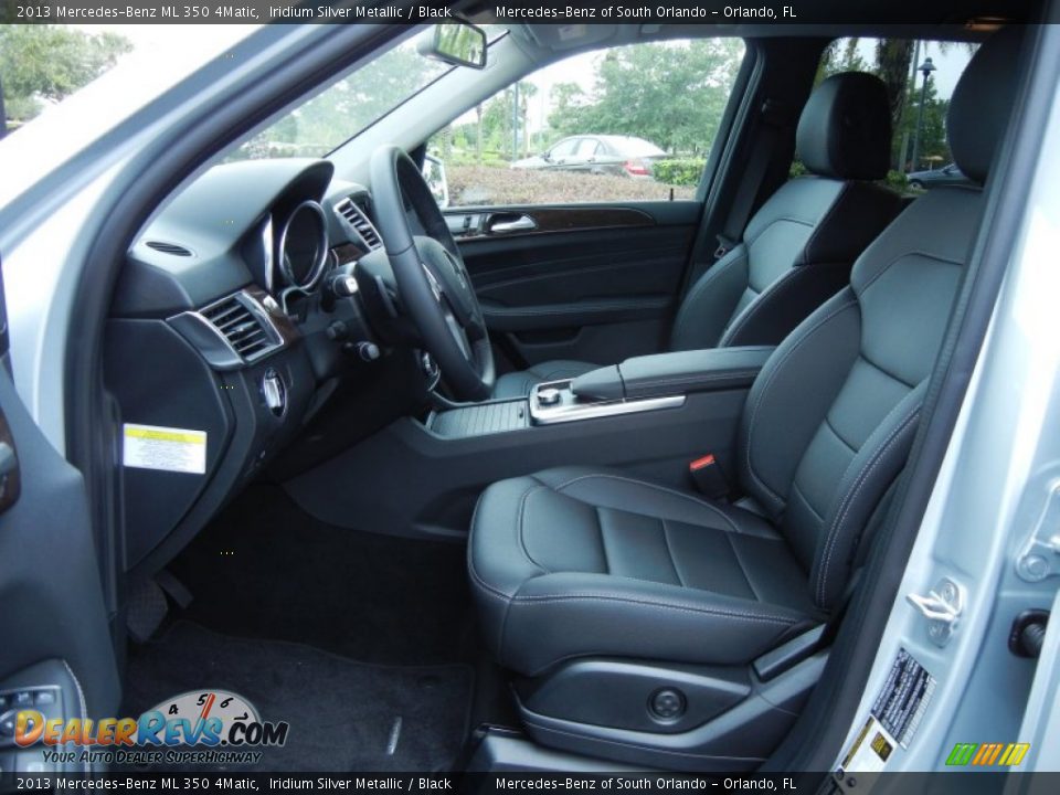2013 Mercedes-Benz ML 350 4Matic Iridium Silver Metallic / Black Photo #5