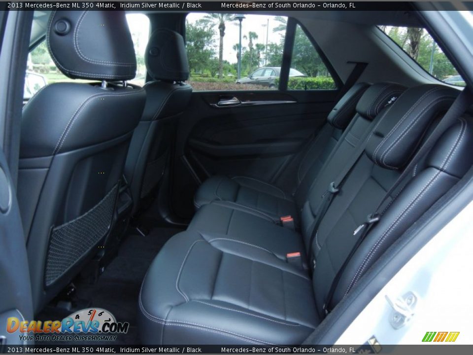 2013 Mercedes-Benz ML 350 4Matic Iridium Silver Metallic / Black Photo #6