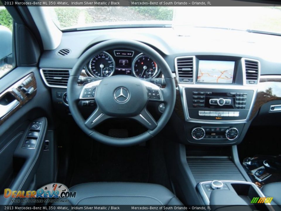 2013 Mercedes-Benz ML 350 4Matic Iridium Silver Metallic / Black Photo #8