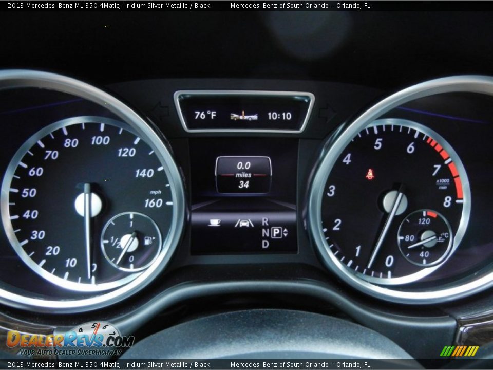 2013 Mercedes-Benz ML 350 4Matic Iridium Silver Metallic / Black Photo #9