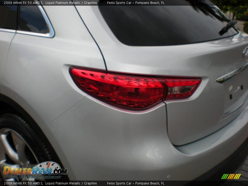 2009 Infiniti FX 50 AWD S Liquid Platinum Metallic / Graphite Photo #15