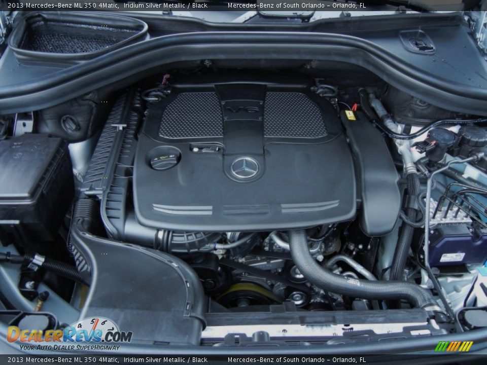 2013 Mercedes-Benz ML 350 4Matic Iridium Silver Metallic / Black Photo #12