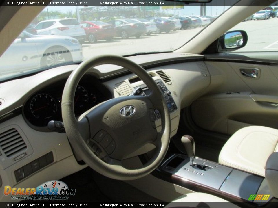 2011 Hyundai Azera GLS Espresso Pearl / Beige Photo #12