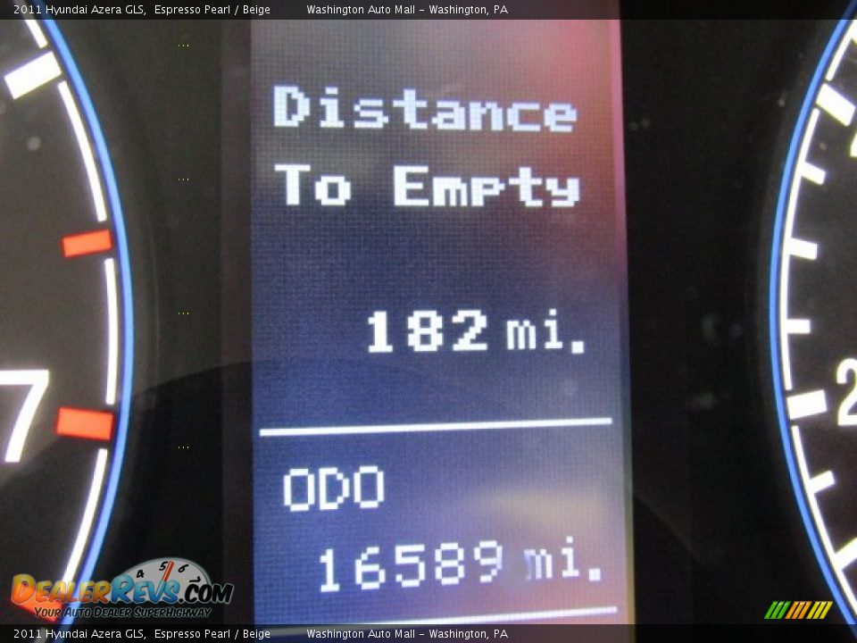 2011 Hyundai Azera GLS Espresso Pearl / Beige Photo #20