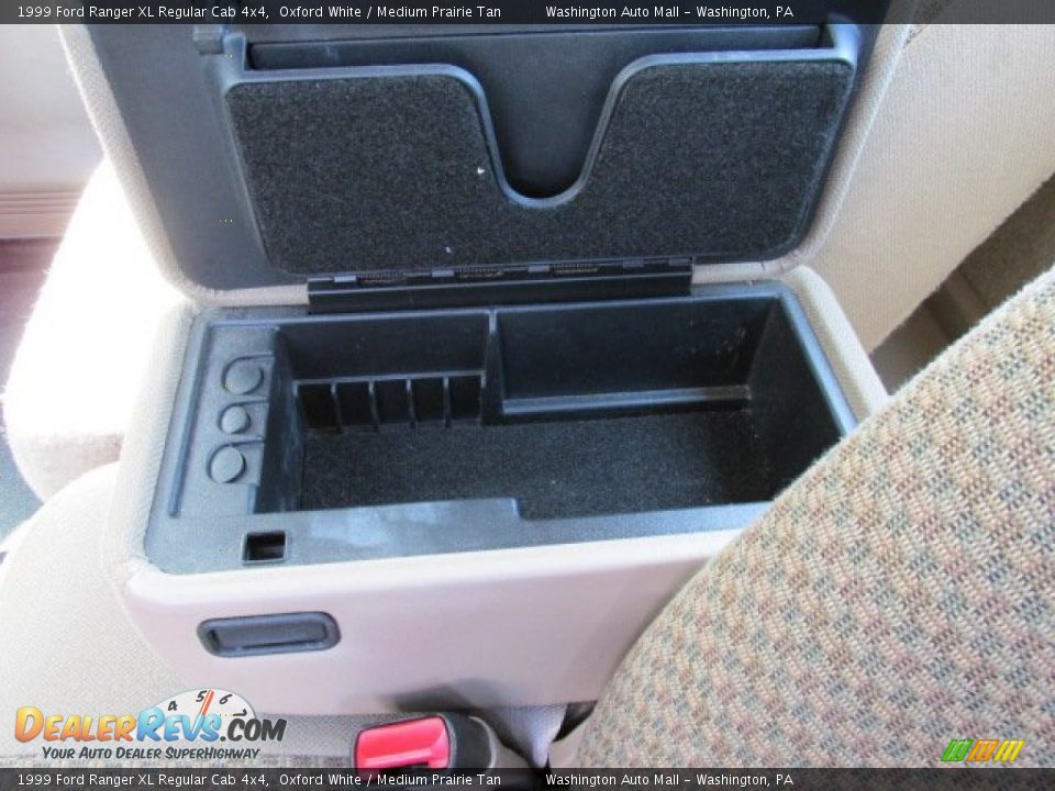 1999 Ford Ranger XL Regular Cab 4x4 Oxford White / Medium Prairie Tan Photo #12