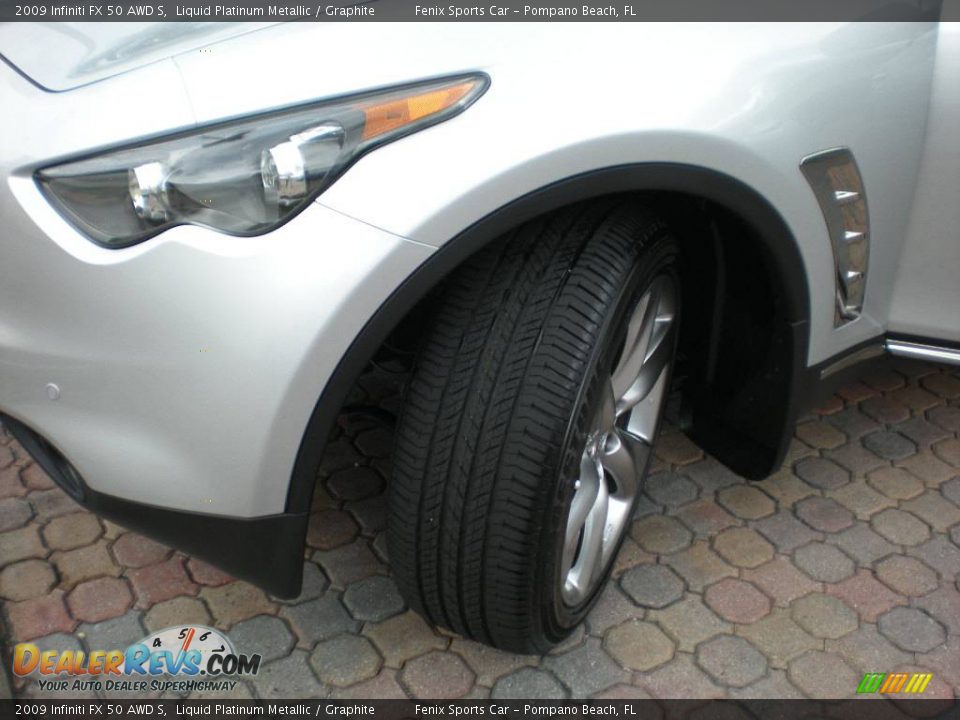 2009 Infiniti FX 50 AWD S Liquid Platinum Metallic / Graphite Photo #17