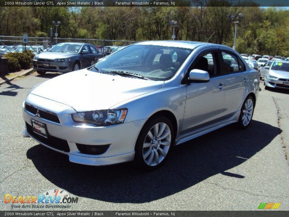 2009 Mitsubishi Lancer GTS Apex Silver Metallic / Black Photo #1