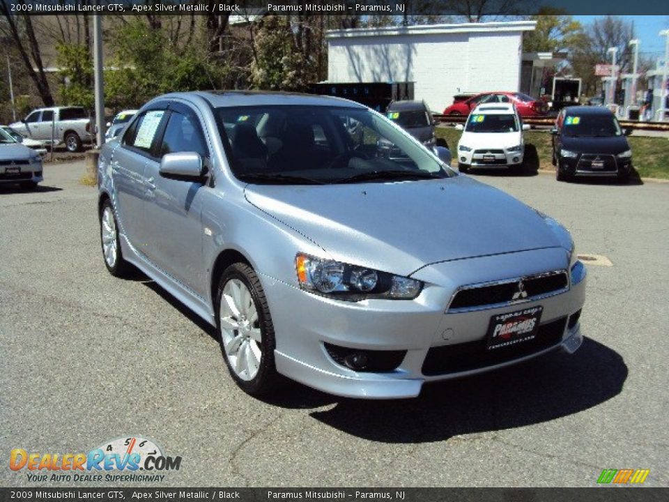 2009 Mitsubishi Lancer GTS Apex Silver Metallic / Black Photo #4