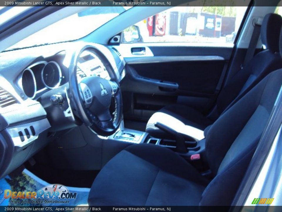 2009 Mitsubishi Lancer GTS Apex Silver Metallic / Black Photo #7
